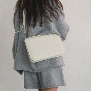 패브릭 북커버 책파우치 가방 독서 북파우치 북백 누빔 크림S