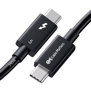 Cable Matters 인텔 인증 썬더볼트5 케이블 80Gbps 240W USB4 DP2.1
