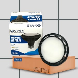 장수램프 LED PAR30 파30 확산형 대량 박스 단위 20개입 15W, 주광색
