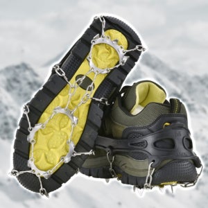 스텐 체인 등산용 아이젠 한쌍 13핀스파이크 등반 스노우 눈길 빙판 미끄럼방지 신발 등산화