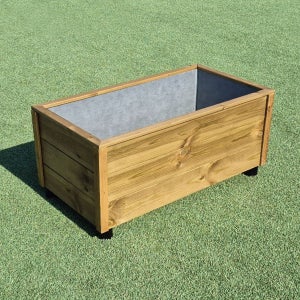 목수이야기 플랜트박스 3단 방부목화분 베란다 원목 텃밭 상자 옥상 야외