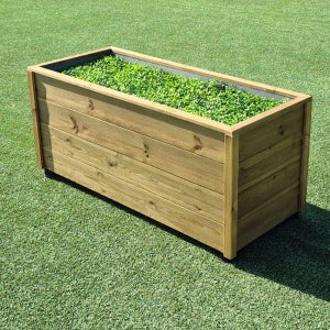 목수이야기 플랜트박스 4단중형 방부목화분 베란다 원목 텃밭 상자 옥상 야외