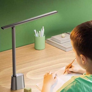 접이식 LED스탠드 눈 모닝업 USB충전방식 일자형 보호 미니 블랙