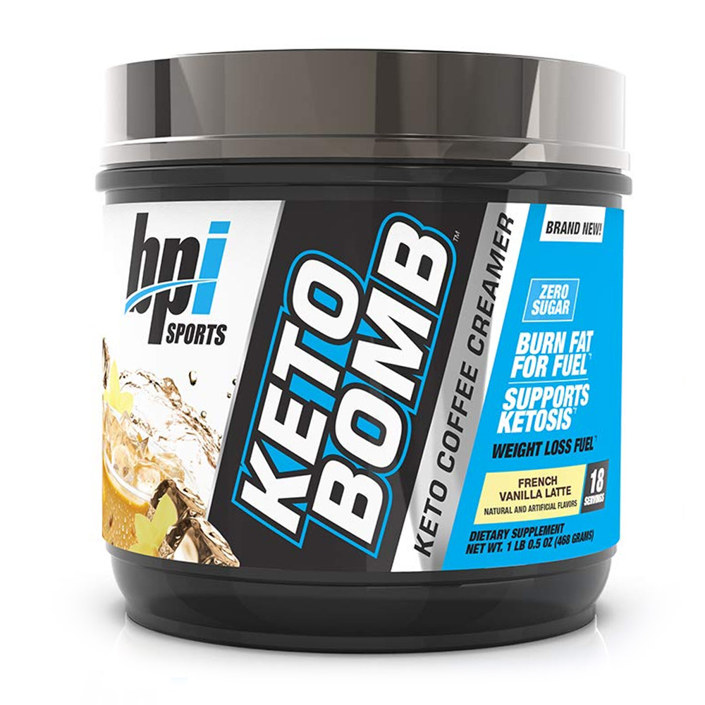 BPI 스포츠 <b>키토 밤</b> 키토 커피 크리머 프렌치 바닐라 라떼 18 서빙 468g