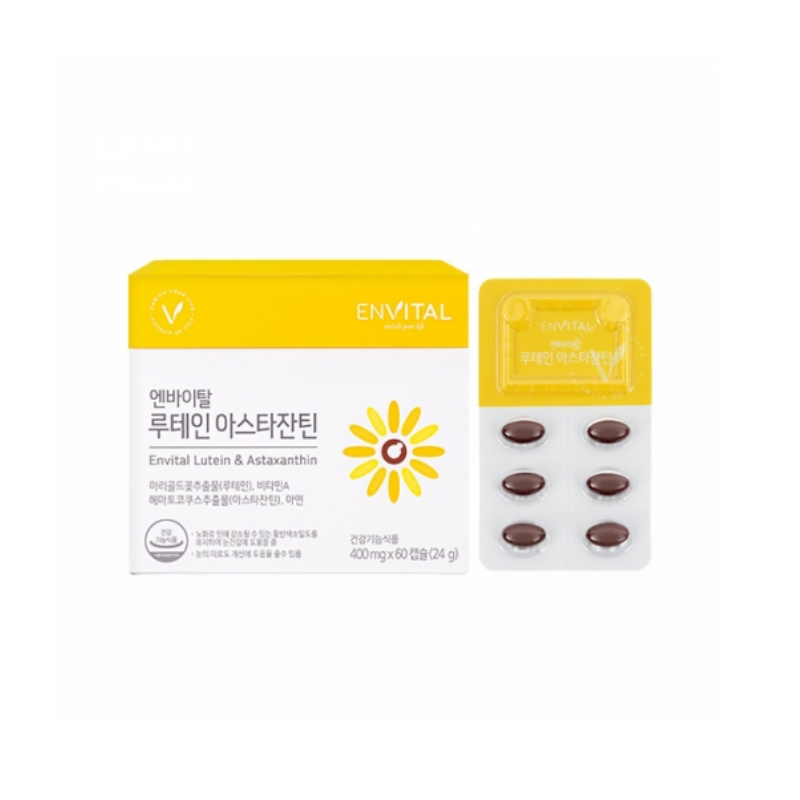 <b>엔바이탈 루테인</b>아스타잔틴 60캡슐