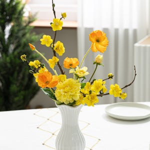 매화 조화 화병 봄맞이 set 40x56cm 인테리어 꽃 테이블 장식 소품 꾸미기