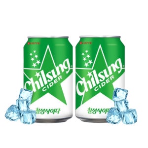 업소용 칠성사이다 355ml 24캔 뚱캔 음료수