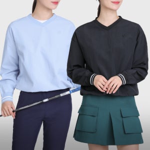 여성 골프 맨투맨 티셔츠 나일론 골프웨어 여자 골프복 상의 연습복 (W6ST08)