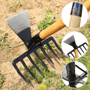 콤비 레기+대왕자루 (텃밭관리기 잡초제거 농기구 밭갈이)
