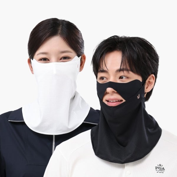더블로 마스크 골프 낚시 테니스 등산 사이클 자외선차단 UV차단 쿨링 얼굴 햇빛가리개
