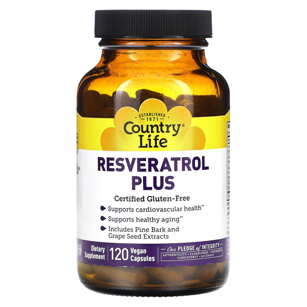 컨트리라이프 <b>레스베라트롤 플러스</b> <b>Resveratrol Plus</b> 120정
