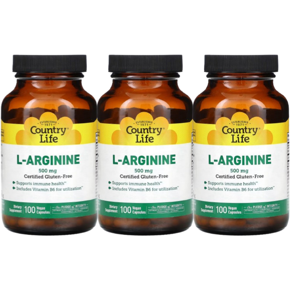 <b>컨트리</b>라이프 <b>L-아르기닌</b> Arginine 500mg 100정 3개