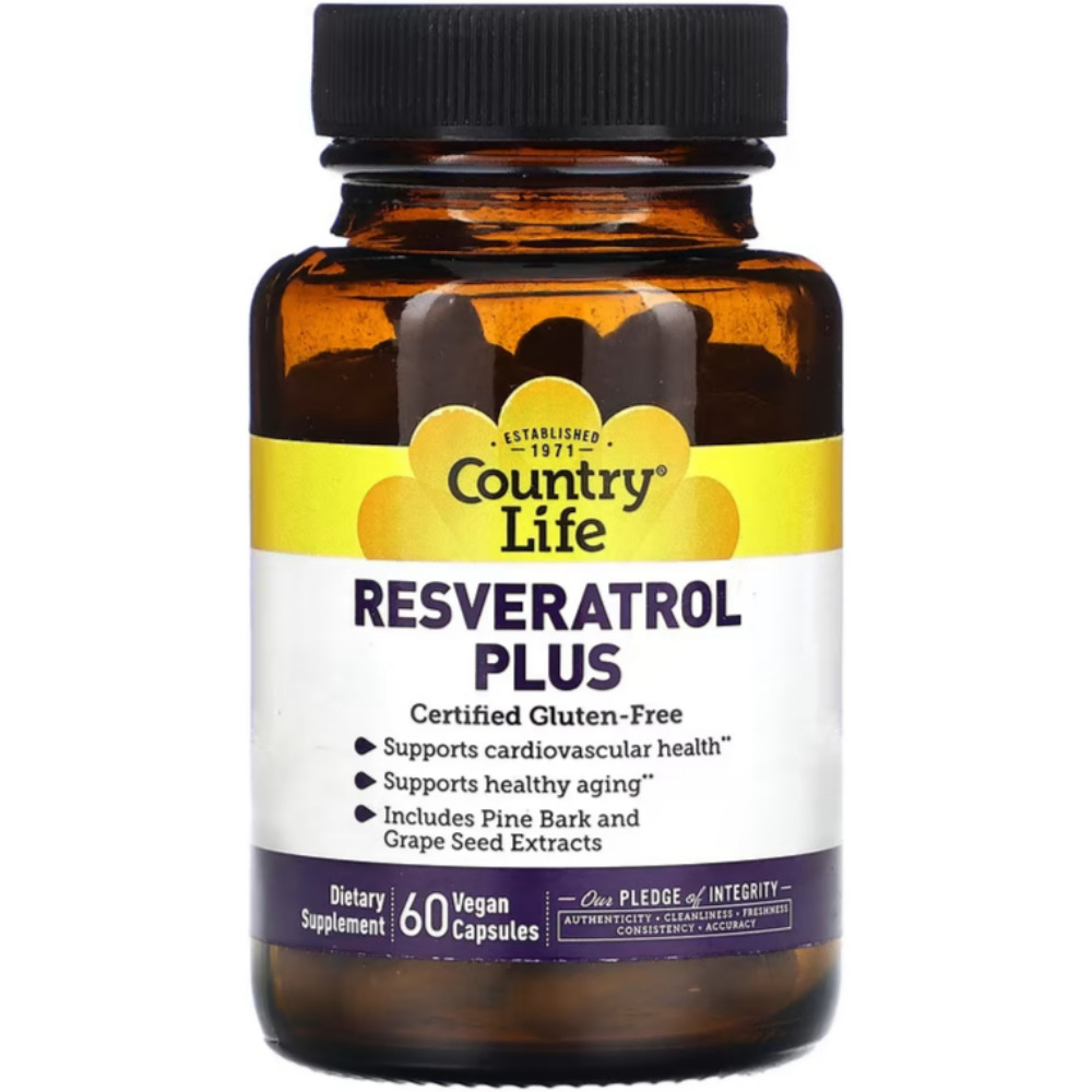 컨트리라이프 <b>레스베라트롤 플러스</b> <b>Resveratrol Plus</b> 60정