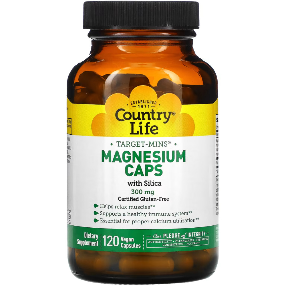 컨트리라이프 마그네슘 캡스 <b>Magnesium Caps 300mg</b> 120정