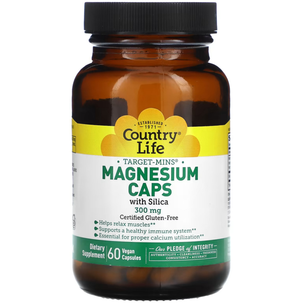 컨트리라이프 마그네슘 캡스 <b>Magnesium Caps 300mg</b> 60정
