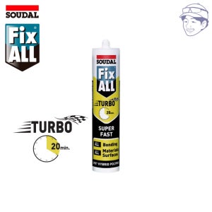 [픽스올 터보] 20분 경화시작 초속경 접착 실리콘 수달 FIXALL TURBO 백색