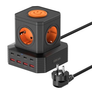 UM2 4000W USB 멀티탭 큐브 100W GAN2 C타입 PPS 초고속 멀티 충전기