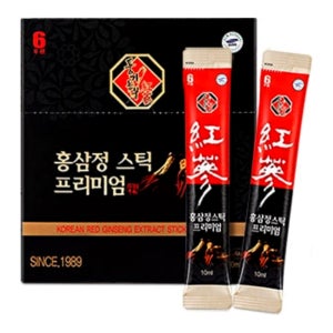풍기농부 6년근 홍삼정 스틱 프리미엄 10ml 30포 국산 풍기인삼 액기스 사포닌 농축액