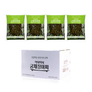 16kg 업소용 아삭아삭 궁채장아찌 4kg, 4개