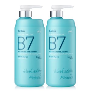 포레스트스토리 B7 쿨 탈모 샴푸 1000ml 2개+250ml 비오틴 두피 가려움 약산성