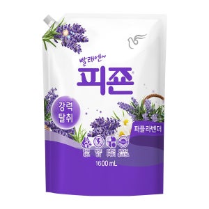 피죤 강력탈취 섬유유연제 리필 퍼플라벤더, 1600ml, 1개