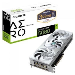 GIGABYTE 지포스 RTX 5080 AERO OC SFF D7 16GB 피씨디렉트 / MPS