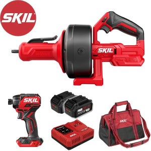 스킬 전동 스프링청소기 충전 배관 하수구 뚫는 기계 공구 SKIL AU0225SE00