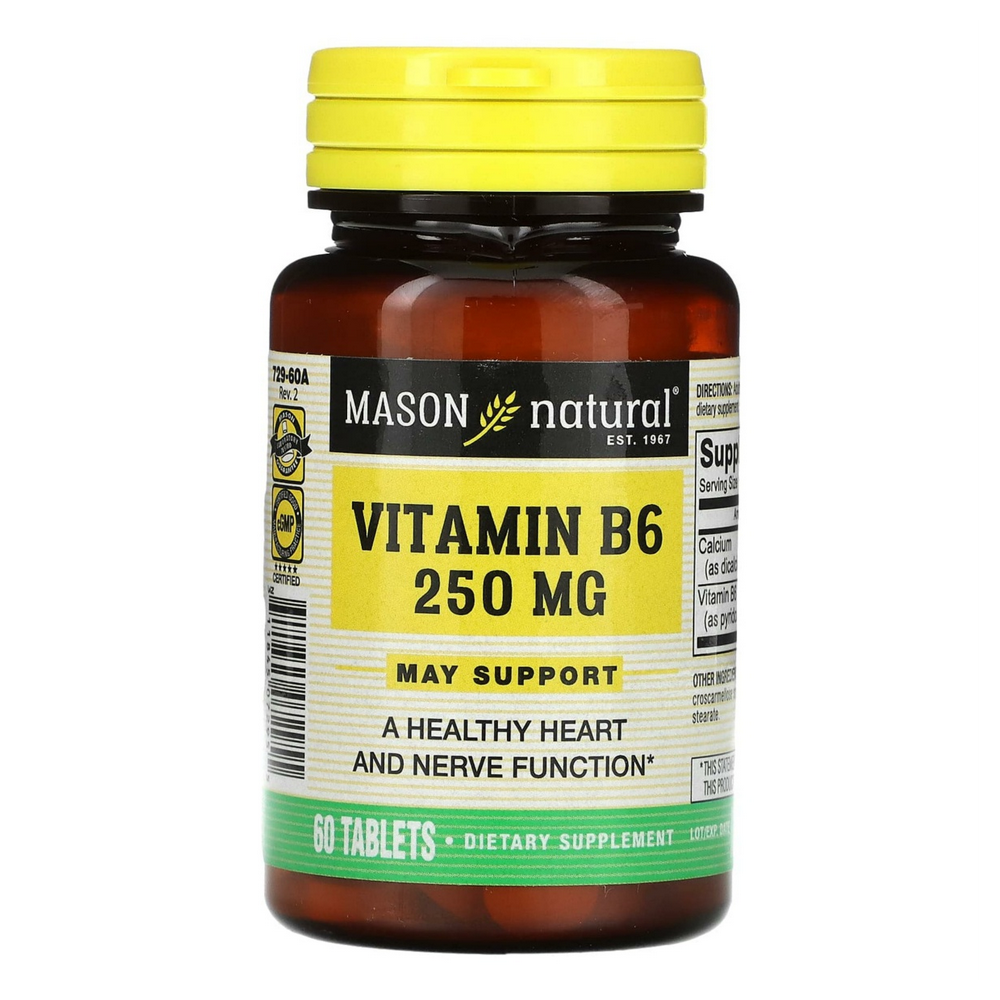 메이슨내추럴 <b>비타민B6</b> 메이서포트 250mg 60타블렛