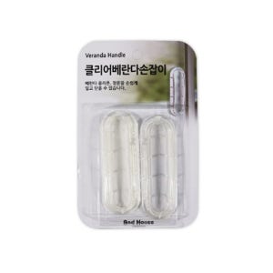투명 베란다 손잡이 2p 클리어 문고리 유리창