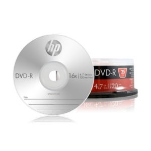 HP DVD-R 16X 25P 벌크 4.7GB 120min 1통