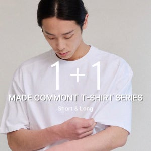 [1+1] MADE 커먼트 고밀도 티셔츠 시리즈 n