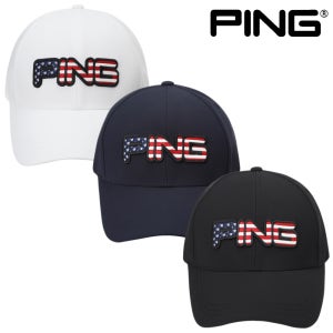 핑 골프웨어 남성 골프 모자 성조기 로고 6쪽 볼캡 라운딩 선물 PING E2CP301