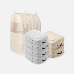 브랜든 아우터 압축 파우치 세트 XXL 2개+XL 4개+아우터 M 2개 옷장 정리