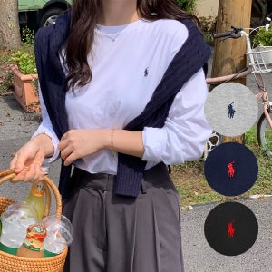 폴로 랄프로렌 보이즈 긴팔 티셔츠 남녀공용 맨투맨 코튼