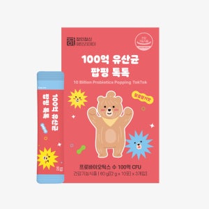 장인정신에브리데이 어린이 유아 유산균 프로바이오틱스 100억 팝핑톡톡 30포, 1개