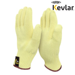 KD28 손목 긴 케블라장갑 고내열장갑 내피-면 (내열레벨2/컷레벨5) 도톰한 이중편직