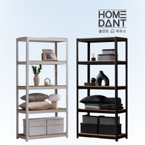 수납선반 홈던트하우스 12T합판 무타공 팬트리 조립 선반장 베란다 다용도실 300300600 5단