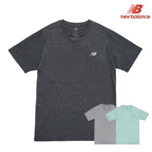뉴발란스 남성 ESS 퍼포먼스 반팔티 블랙 러닝 헬스 티셔츠 NBNEE2P21119