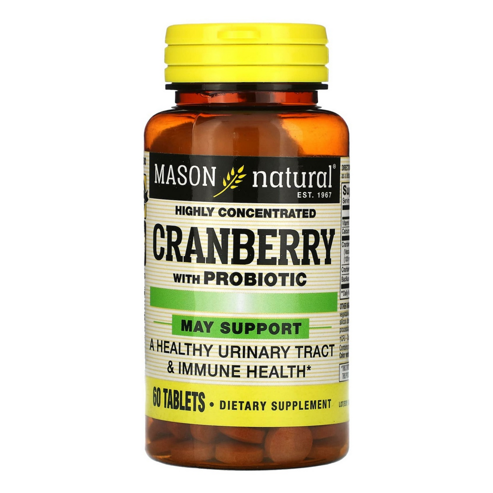 메이슨내추럴 크렌베리 위드 <b>프로바이오틱</b> 하이 컨센트레이티드 60타블렛