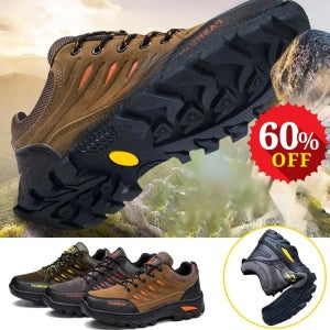 미끄럼 방지 남성 트레킹화 소가죽 경량패셔 운동화
