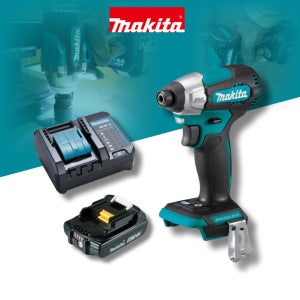 마끼다 DTD157 임팩 드라이버 2.0Ah 배터리 DC18WC 충전기 세트 무선 드릴