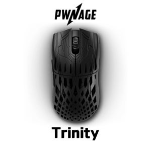 Pwnage 트리니티 CF Trinity 게이밍 마우스 탄소섬유 8k 블랙/솔리드(타공없음)
