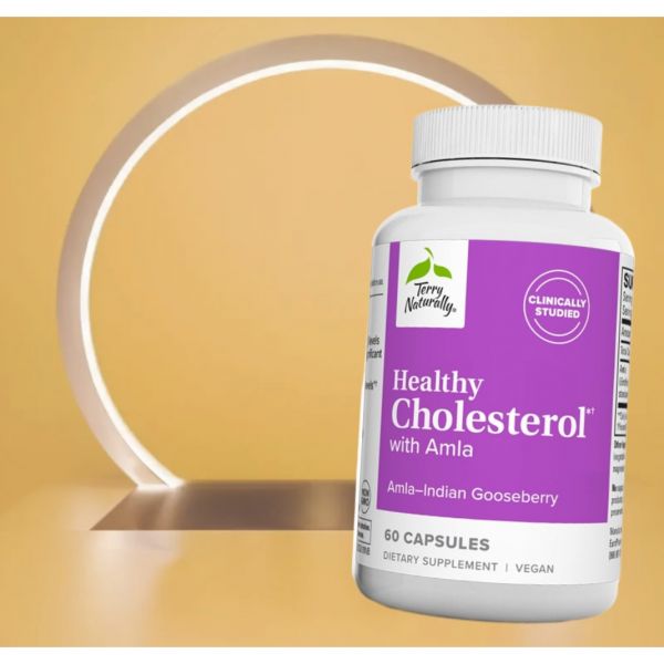 <b>테리 내추럴리</b> 건강한 콜레스테롤과 암라 60 중성지방 <b>수치</b> 좋은 HDL 지원 비 비건 코셔 30회