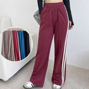 여자 두줄 라인 트랙 패츠 여성 봄 여름 가을 밴딩 바지 편한 추리닝 트레이닝 운동복
