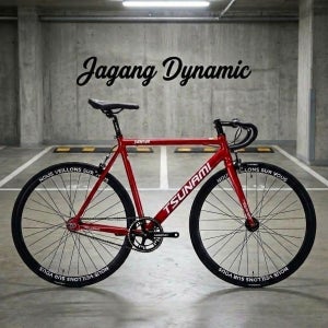 쓰나미픽시자전거 snm100 완차 주니어 입문용 전후브레이크포함 싼곳 레드와인 S