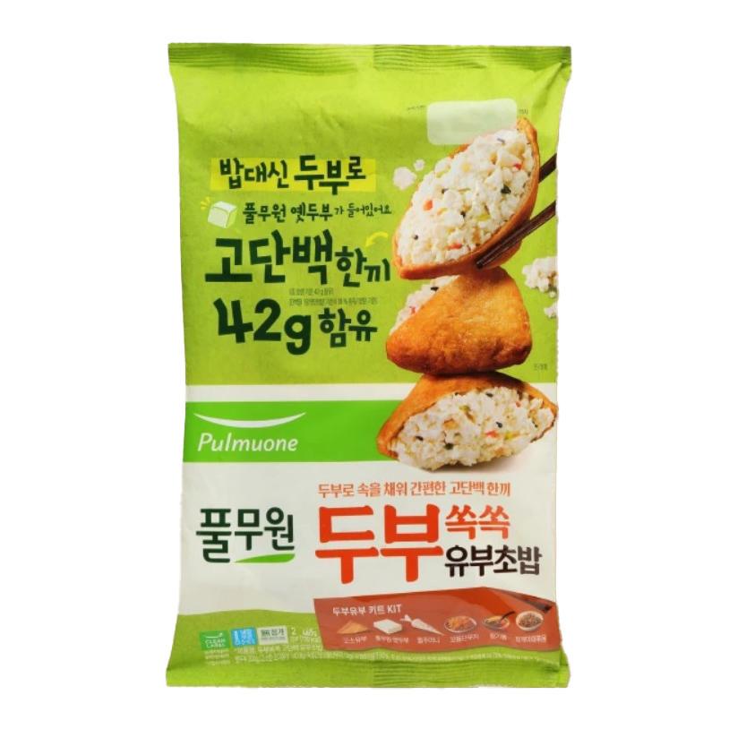 <b>풀무원</b> 두부쏙쏙 고단백 유부초밥 키트 2인분 465g