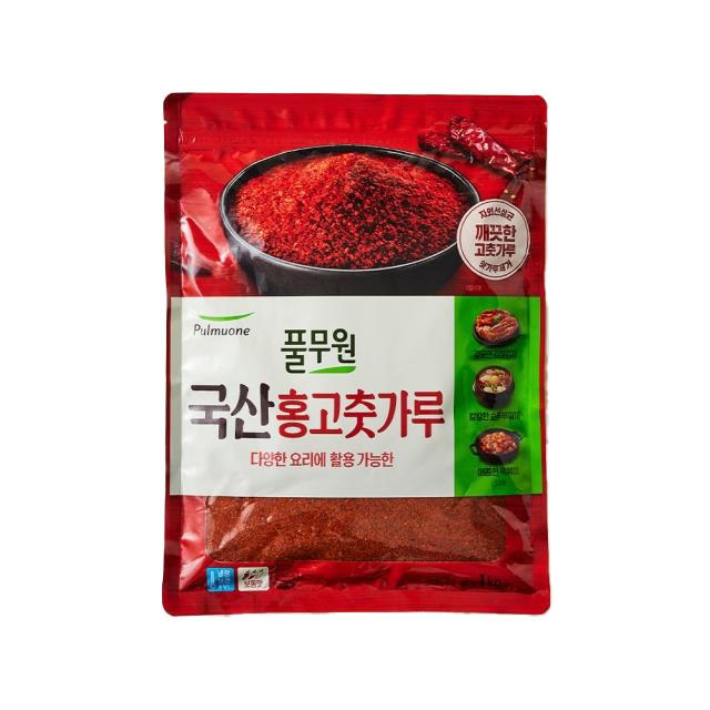 <b>풀무원</b> 국산홍고춧가루 깨끗하게 <b>건조</b>한 1kg