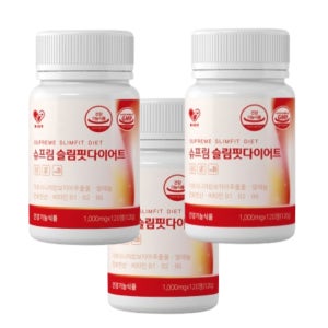 직장인 40대여자다이어트 한달에3키로 체질개선 슬림핏다이어트1000mg 120정(6개월)