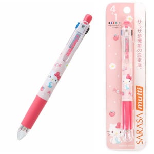 산리오 사라사 4색볼펜+샤프 헬로키티, 1개