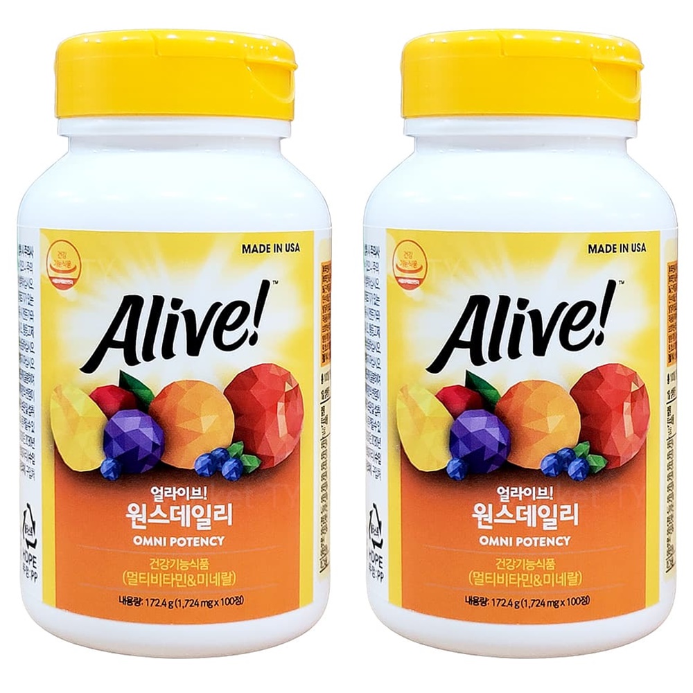 얼라이브 원스데일리 멀티비타민 100정 x 2개